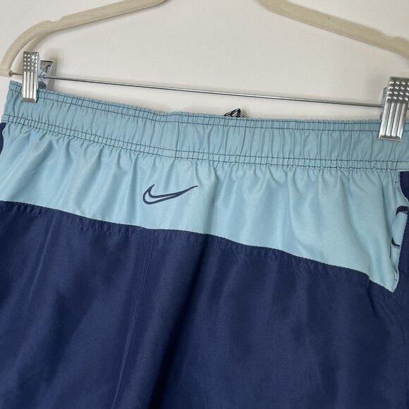Nike Swim Trunks Mens Size Medium Blue Lined - Picture 5 of 9